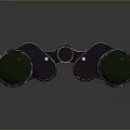 Stunning Natural Scenery Viewed Through Vintage Binoculars For Outdoor Landscape Observation