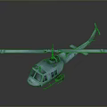 Light Blue Helicopter 3D Model with Rotors for Space Exploration Missions 3d model