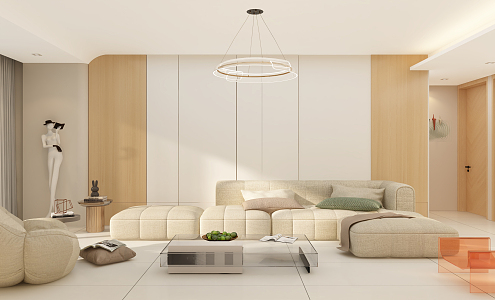 modern living room 3d model