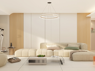 modern living room 3d model