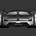 Futuristic Silver Sports Car With Sleek Aerodynamic Design And Open Top