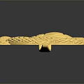 Elegant Golden Snake Shaped Pendant Fashion Accessory With Intricate Design