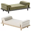 Modern sofa stool bed end stool bench 3d model