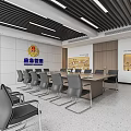 Modern Conference Room Interior Design With Large Conference Table Black Chairs And Wooden Walls