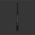 Tactical Black Combat Rifle With Scope Detachable Magazine And Ergonomic Stock