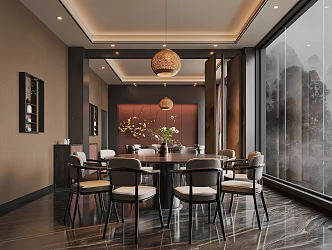 New Chinese Box Restaurant 3d model