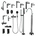 Various Types of Faucets Including Kitchen Bathroom and Shower Accessories