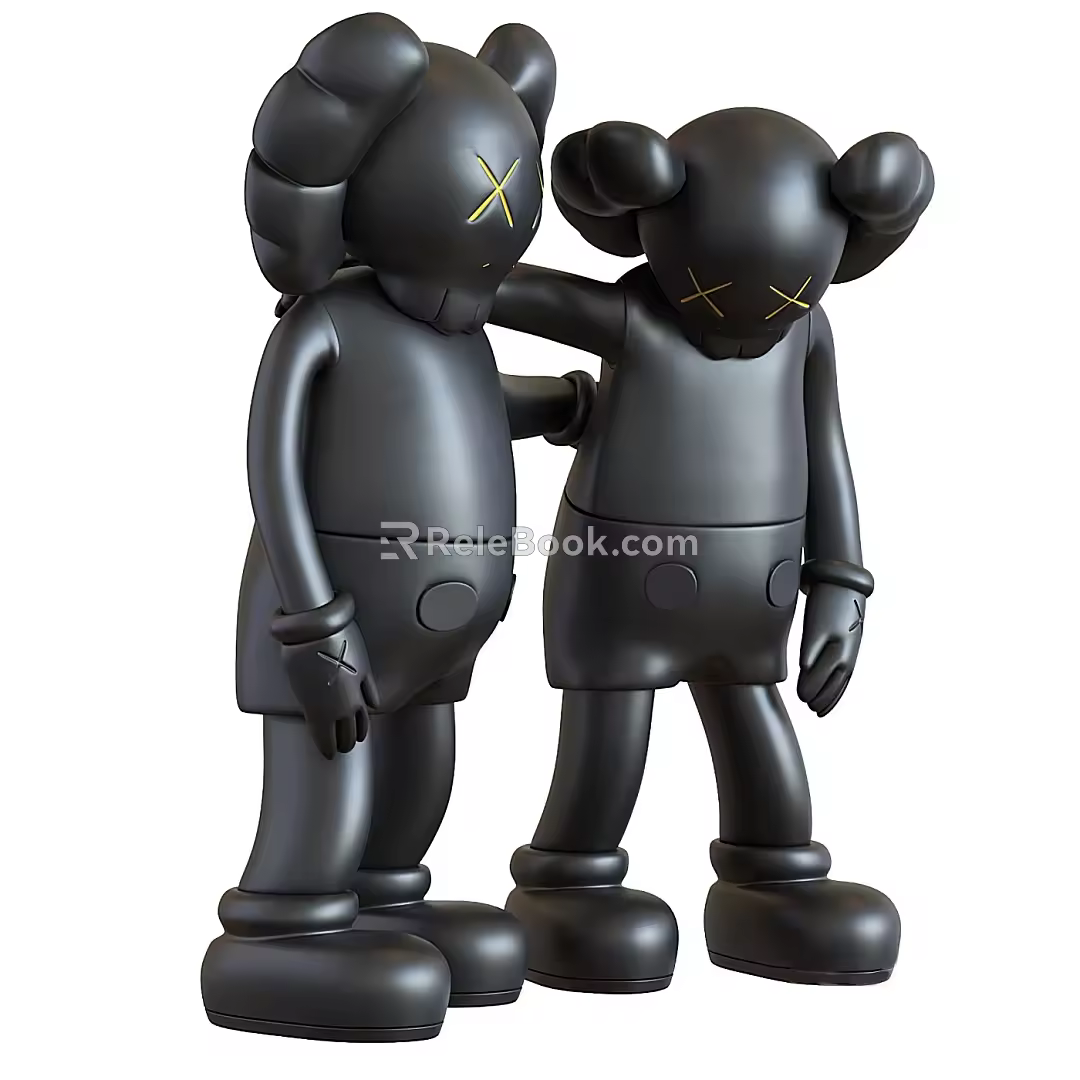 Modern Kaws 3d model