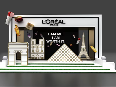 Tobacco and Liquor Store Displaying Various Wine Whiskey and Cigarette Products 3d model
