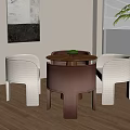 U Modern Negotiation Tables and Chairs Coffee Tables and Chairs Dining Tables and Chairs Leisure Tables and Chairs 3d model