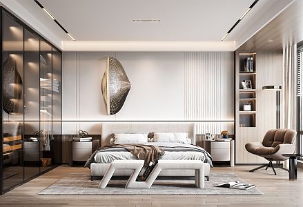 Modern Bedroom 3d model