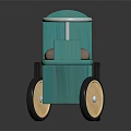 Kids Wooden Toy Car With Steering Wheel Seat And Four Wheels For Children
