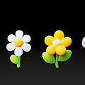 Vibrant Colorful Flower Photo Spot With Pink White Yellow Purple Blooms And Green Stems