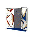 Outdoor Climbing Wall Sports Equipment With Colorful Holds And Training Design