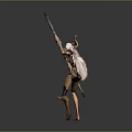 Dynamic Female Archer Sculpture In Action Pose With Decorative Bow And Arrow