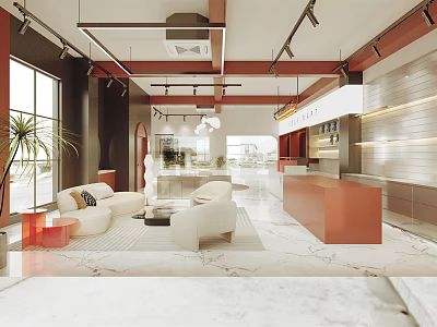 Modern Store Luxury Store 3d model