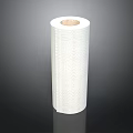 White Kitchen Paper Towel Roll With Textured Surface And Wooden Core For Kitchen Cleaning