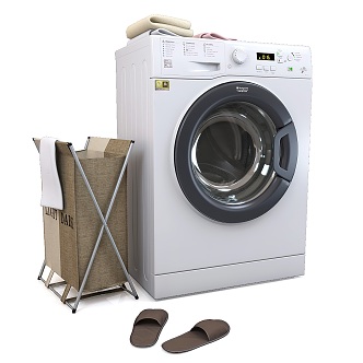 Modern washing machine drum washing machine 3d model