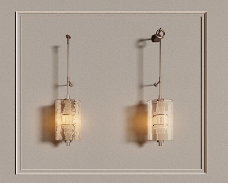 CCD wall lamp combination 3d model