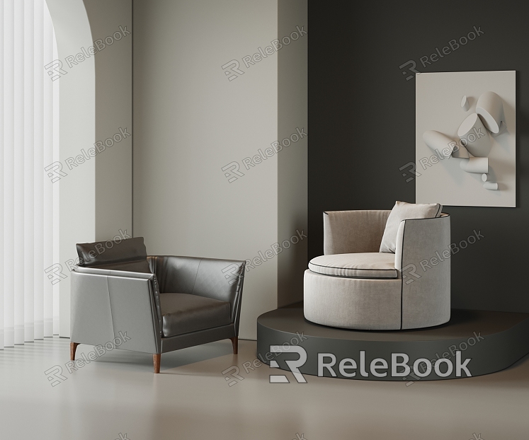 Modern Single Sofa Single Chair Leisure Chair model