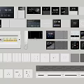 Switch socket combination 3d model