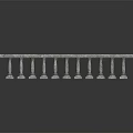 Architectural Classic Stone Balustrade Design With Ornate Columns And Decorative Railings
