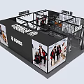 Modern Clothing Store Interior With Glass Front Mannequins And Clothing Displays