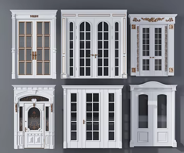 European-style gate 3d model