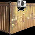 Medical Equipment Storage Container With Vol Cam And Temperature Control Unit 3d model