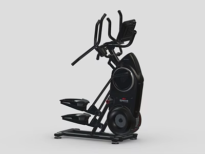 Elliptical Trainer Fitness Equipment With Adjustable Handlebars Display Screen And Sturdy Design 3d model