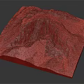 3D Garden Landscape Design In Open Book With Realistic Grass And Rocky Terrain