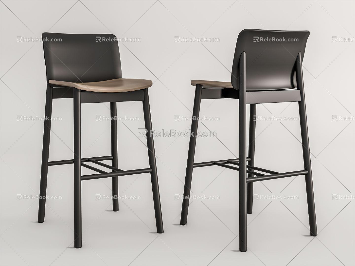 Modern Bar Chair 3d model