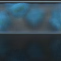 Feature Wall With Blue Dotted Pattern And Gradient Blue Background With Reflection At The Bottom