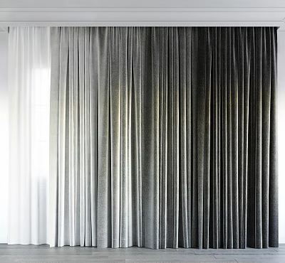 Modern Curtain Curtain Combination 3d model Modern Curtain Curtain Combination 3d model