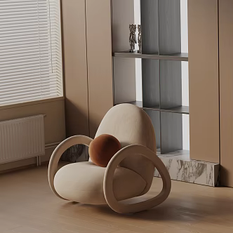 modern leisure chair 3d model