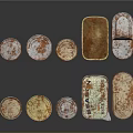 Rusty Food Cans In Various Shapes And Sizes With Metal Containers