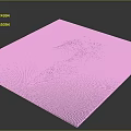 Island Terrain 3D Model with Surrounding Ocean Vegetation and Mountain Topography