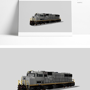 modern locomotive steam locomotive 3d model