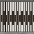 Background wall Front desk background wall lights with modeling background wall 3d model