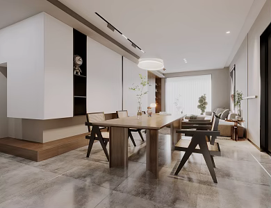 Modern Guest Restaurant Tang Zhong Han Guest Restaurant 3d model