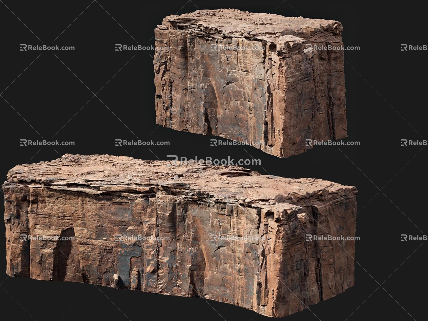 Cliff Cliff Terrain Stone Cliff Stone Yellowstone Weathered Rock Mountain Rock Gobi 3d model