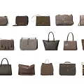 Stylish Handbags Collection Displayed On Shelves