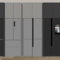 Modern Kitchen Interior With Built in Refrigerators And Freezers Sleek Design Cabinet Integration