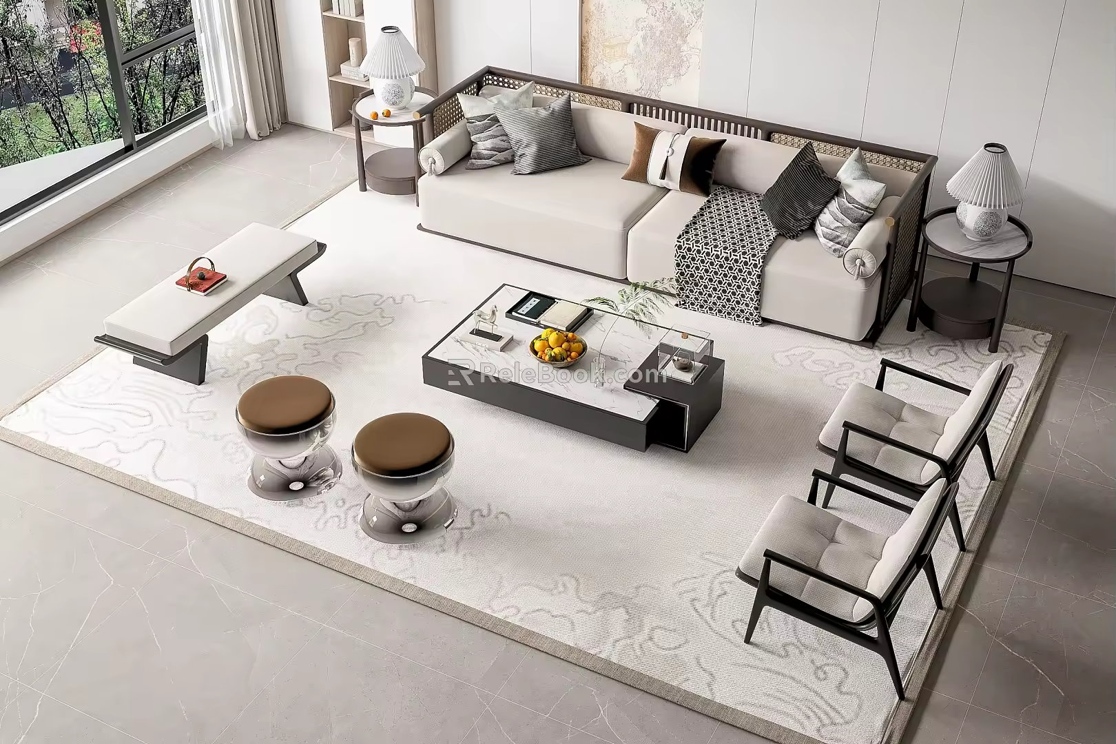 Sofa coffee table 3d model