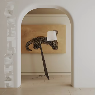 Modern floor lamp 3d model
