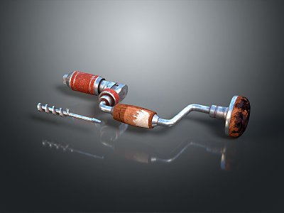 Hand Drill Old Hand Drill Hand Drill Hand Drill Hand Drill Game Item 3d model