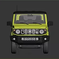Yellow Compact Off Road Vehicle With Black Roof And Rugged Exterior Design