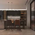 Modern Walk in Closet Interior With Open Shelving Hanging Rods And Dresser Drawers
