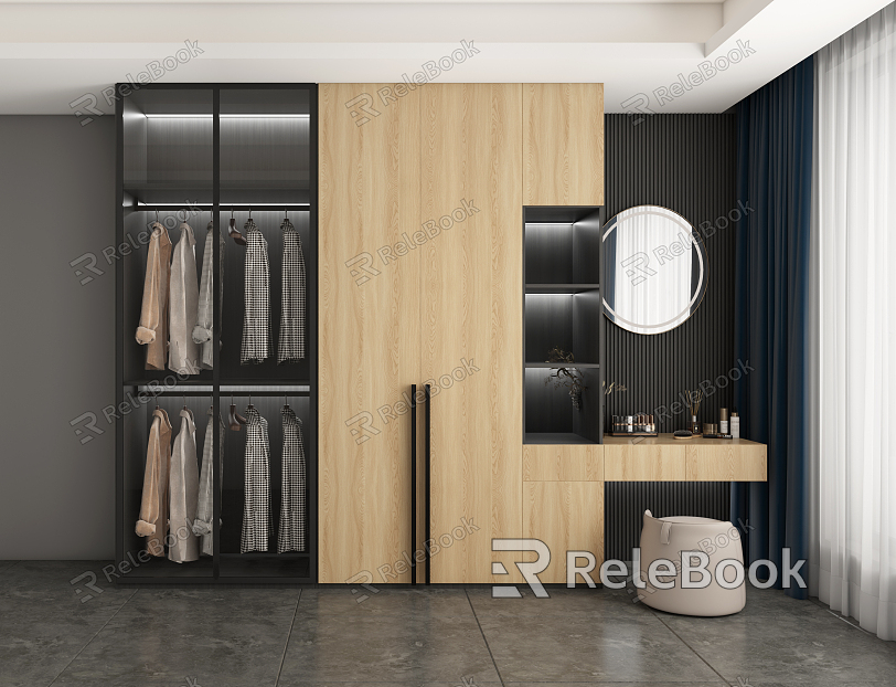 Modern wardrobe model