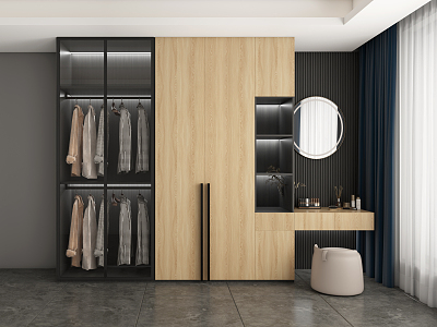 Modern wardrobe model